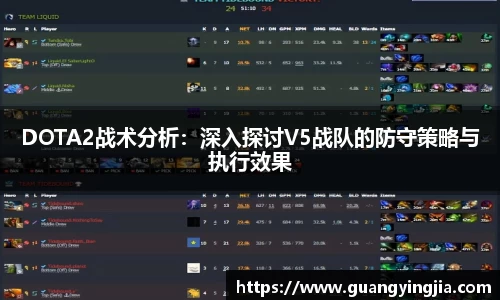 DOTA2战术分析：深入探讨V5战队的防守策略与执行效果